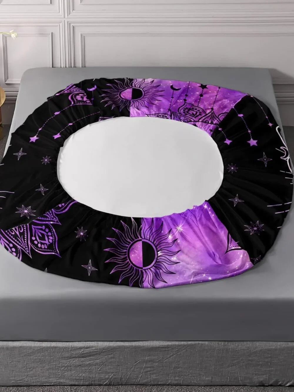 Butterfly Twin Fitted Sheet Set, Microfiber 3 Piece Twin Bedding Sets Starry Sun